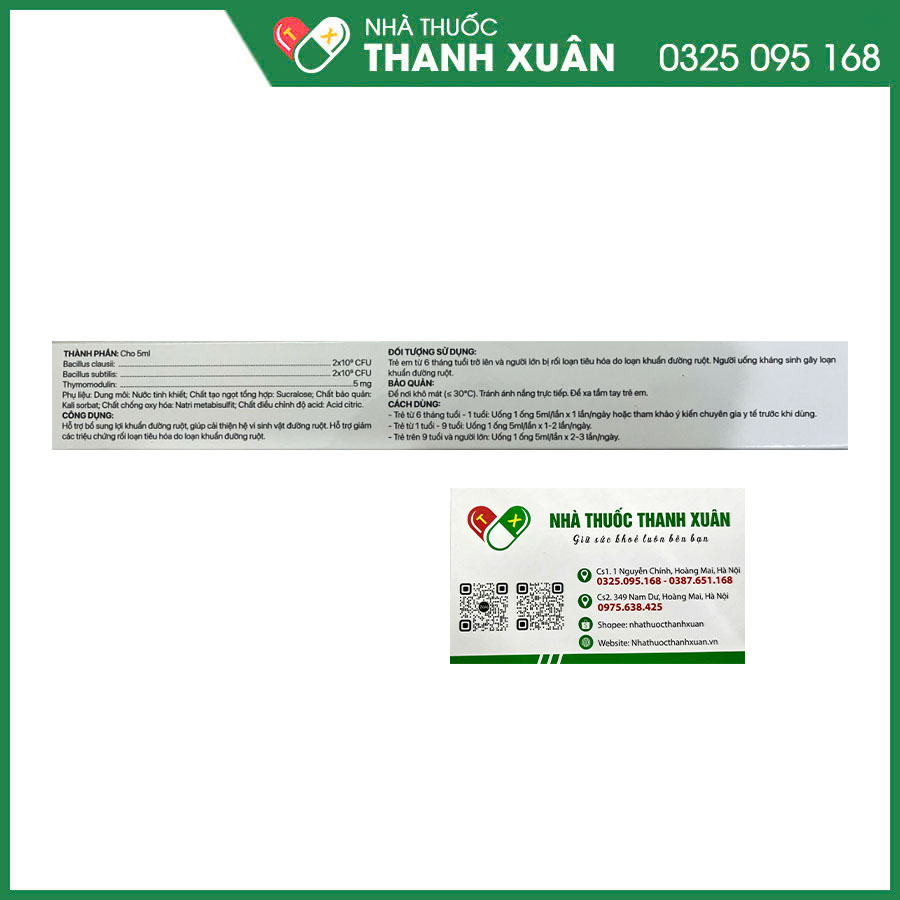 Men vi sinh BIO Meligroup giúp bổ sung lợi khuẩn, giảm triệu chứng rối loạn tiêu hoá do loạn khuẩn đường ruột
